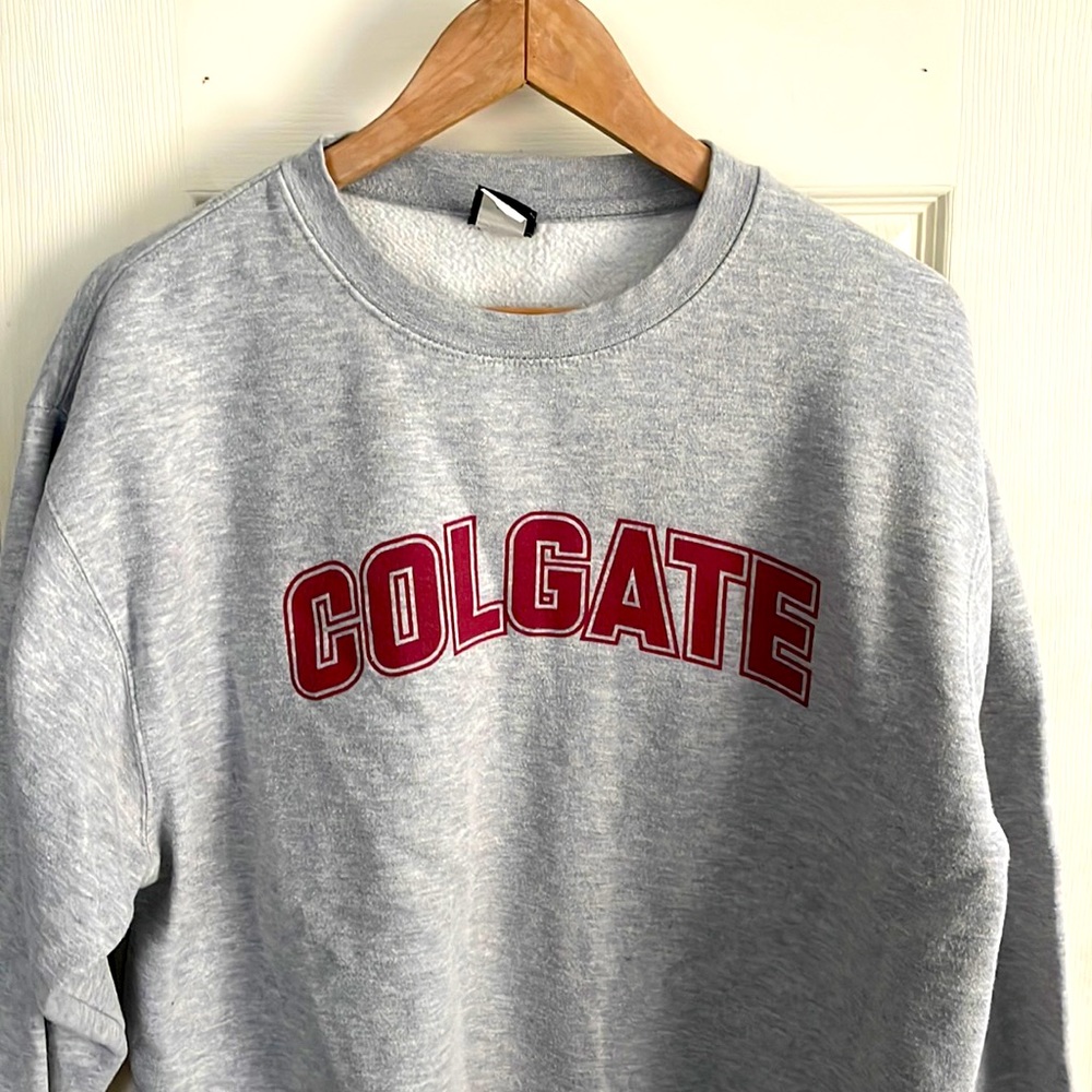 NCAA Colgate Raiders 50/50 Blended 8-Ounce Vintage Arch Crewneck Sweatshirt